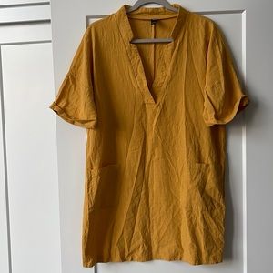 NWT Tunic dress mustard color size M